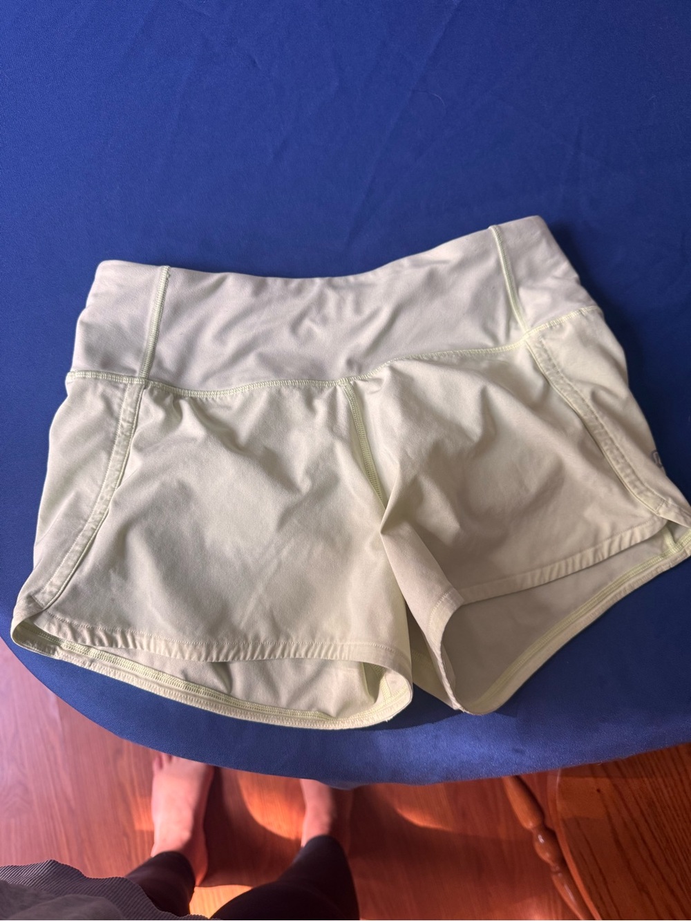 lululemon athletica Light Yellow Performance Shorts